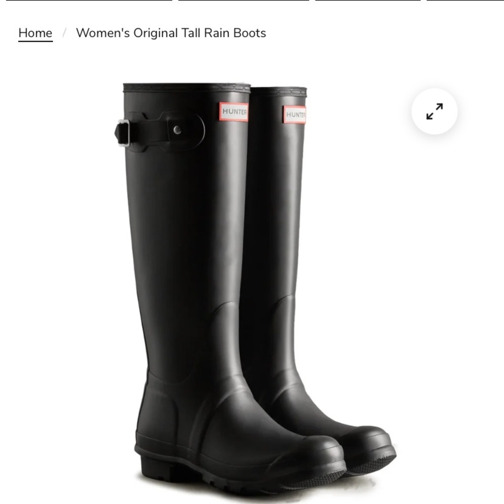 HUNTER original tall rainboots US 7
